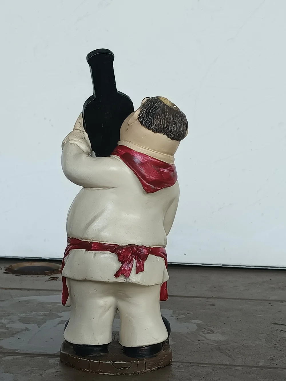 Vtg Italian Fat Chef Baker Holding Menu Statue Figurine Retro Kitchen Decor Med.